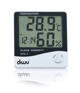 Termometre - Hygrometre. Dijital. Probsuz